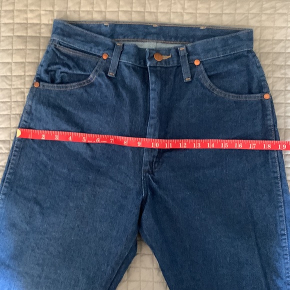 Wrangler cowboy cut jeans leather patch - Picture 9 of 10